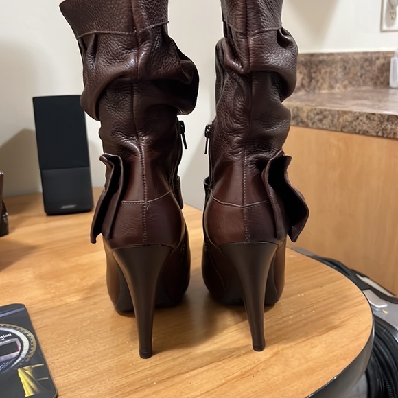 Gianni Bini Vintage Leather Slouchy Booties Size 8 - Picture 6 of 10